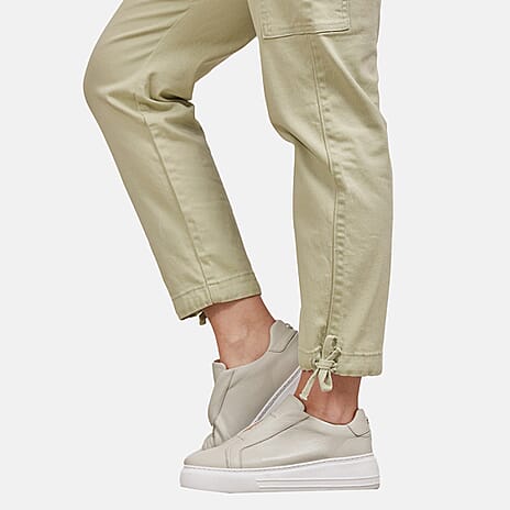 Mudflower Polyester Jean and Pant-Trouser (Size 1x1 cm) - Sage