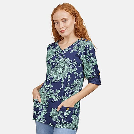 Mudflower Cotton Top (Size 1x1 cm) - Mint