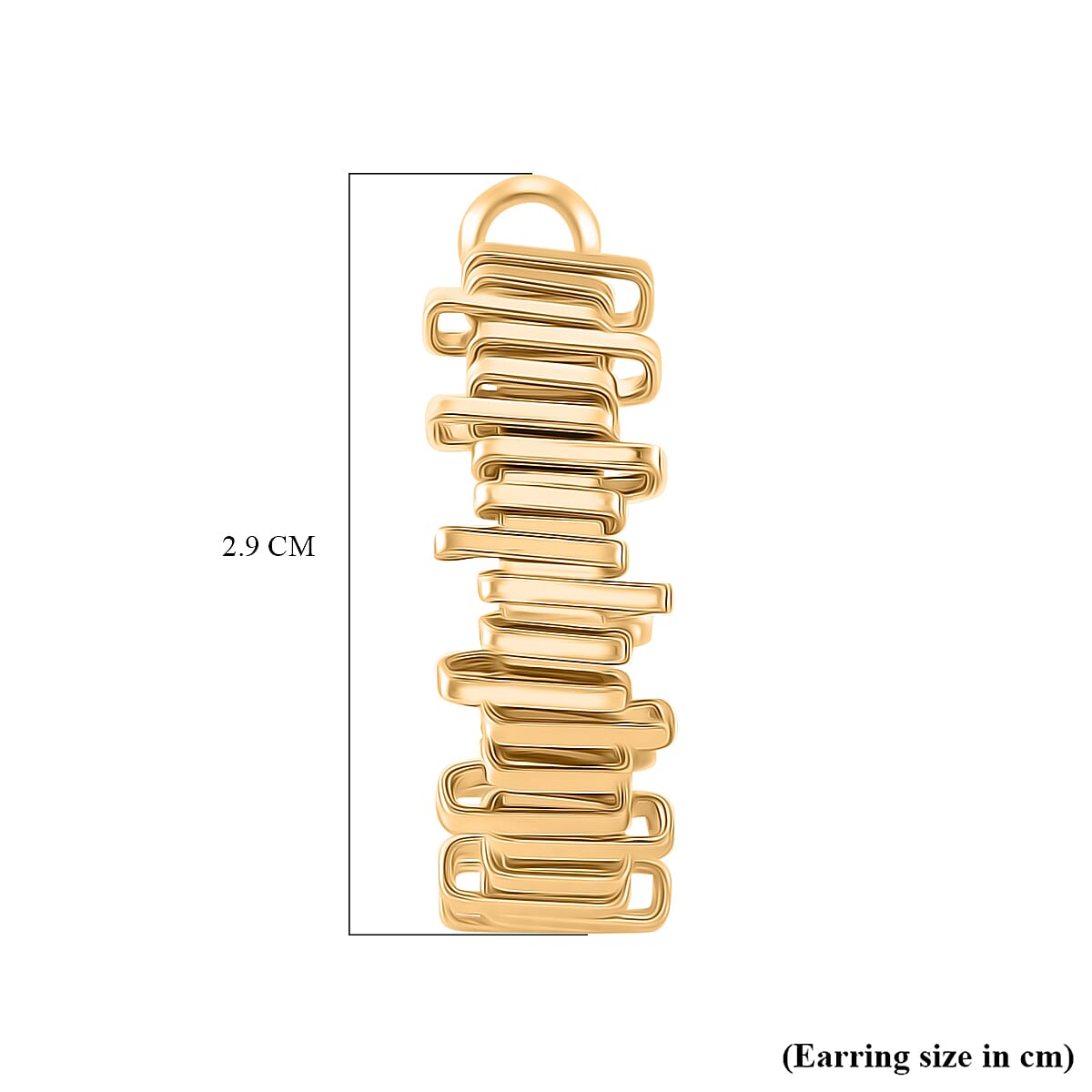 Designer Inspired - Stacker Hoop Earrings - Yellow