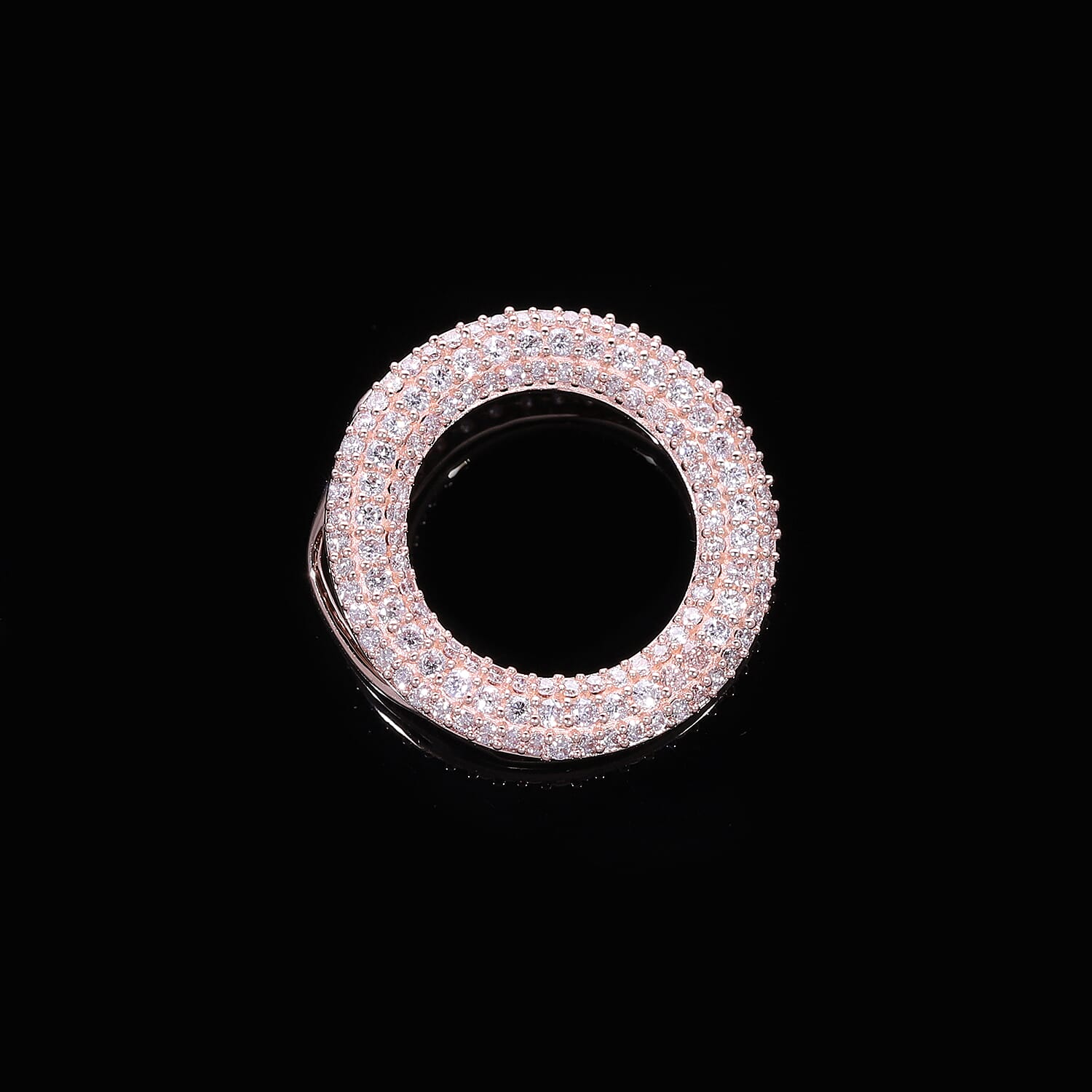 JCK Vegas Closeout-  10K Rose Gold (VS-SI) SGL Certified Pink Diamond Pendant