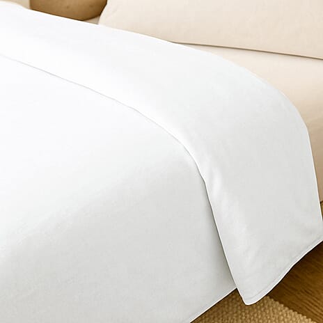 Bamboo Duvet Cover White - Single