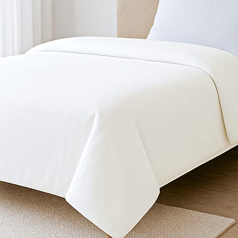 Bamboo Duvet Cover White - Single