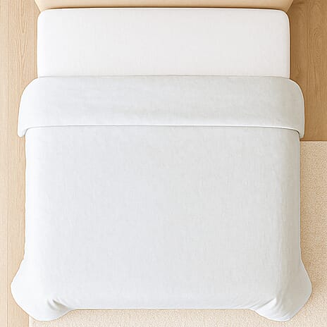 Bamboo Duvet Cover White - Single