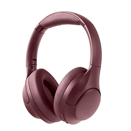 Reflex Audio Bluetooth Noise Cancelling Pro Headphone Foldable with Case - Burgundy