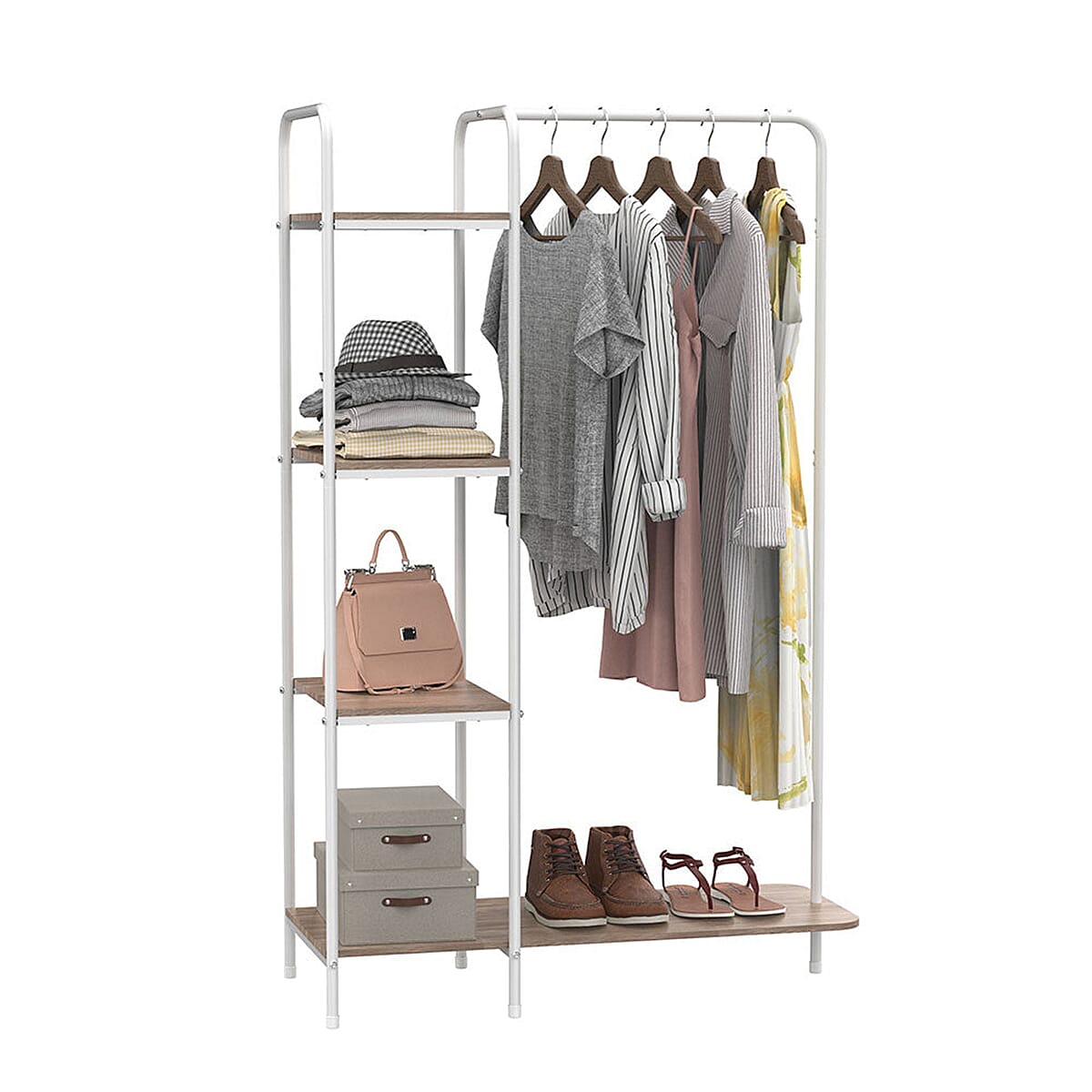 Clothing Rail - White