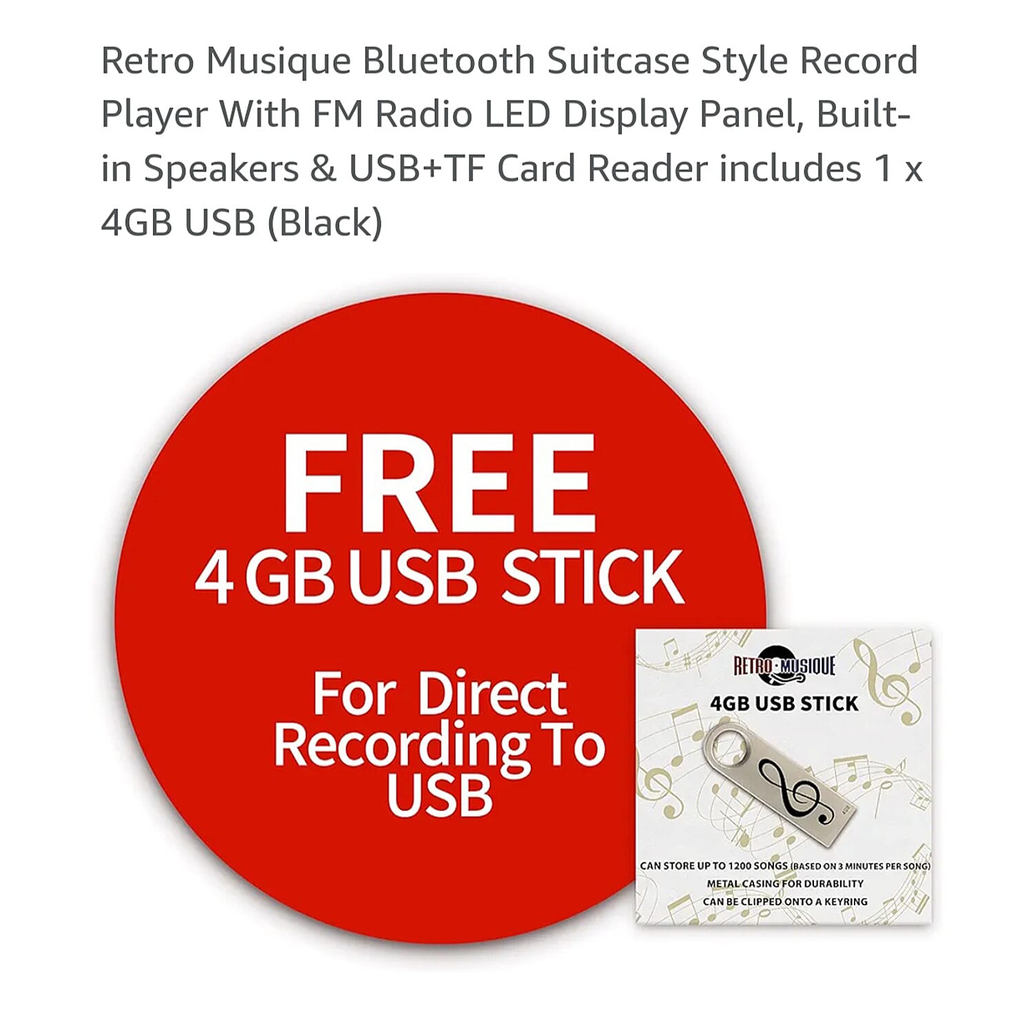 Radio (Size 34x39 cm) - Black