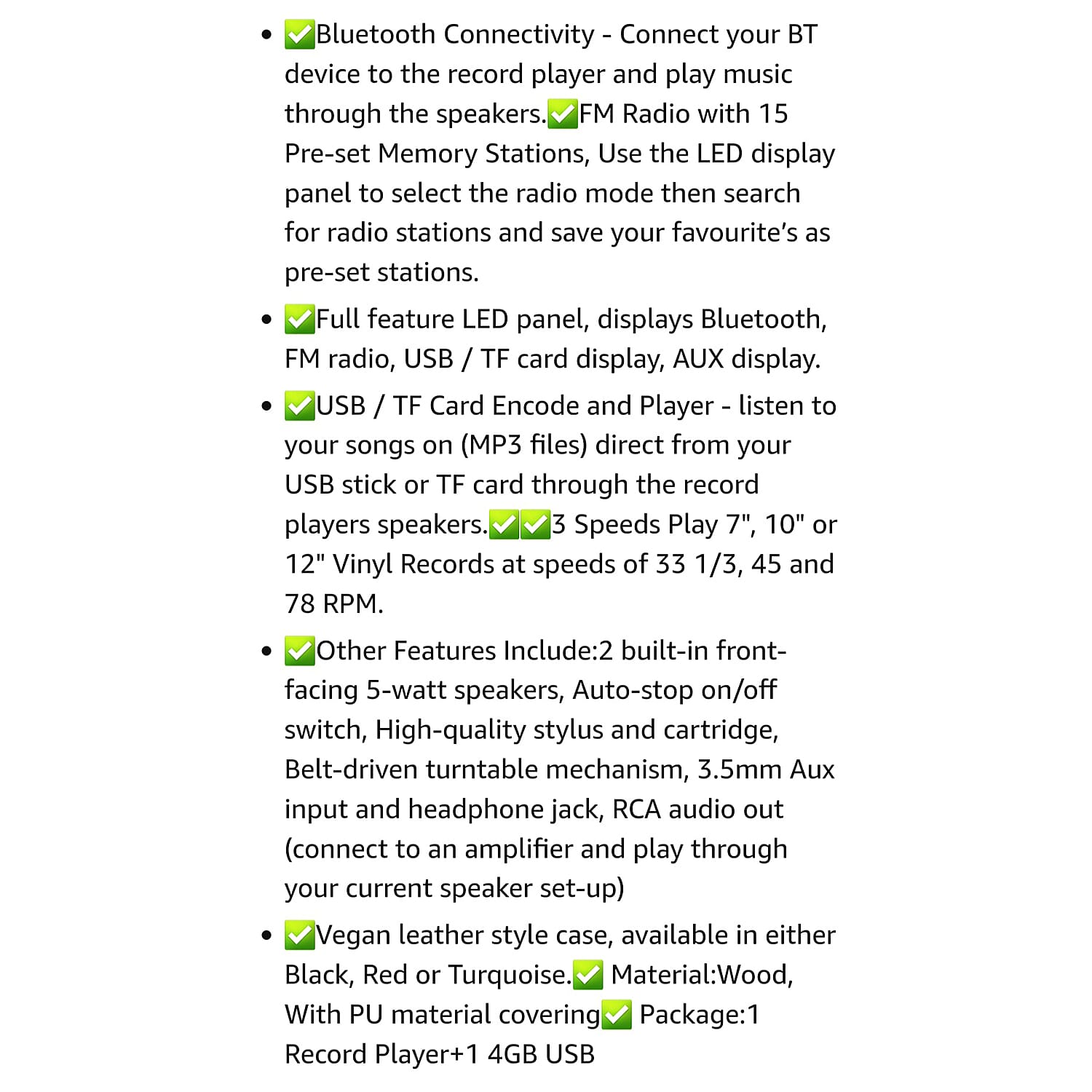 Radio (Size 34x39 cm) - Black