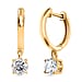 Swarovski Zirconia - Finest CZ Dangling Earring in 18K YG Vermeil Sterling Silver 2.54 ct 1.868 Ct.