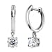 Swarovski Zirconia - Finest CZ Dangling Earring in 18K YG Vermeil Sterling Silver 2.54 ct 1.868 Ct.