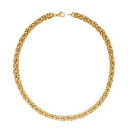 Byzantine Necklace (Size - 20) with Lobster Clasp in Yellow Tone