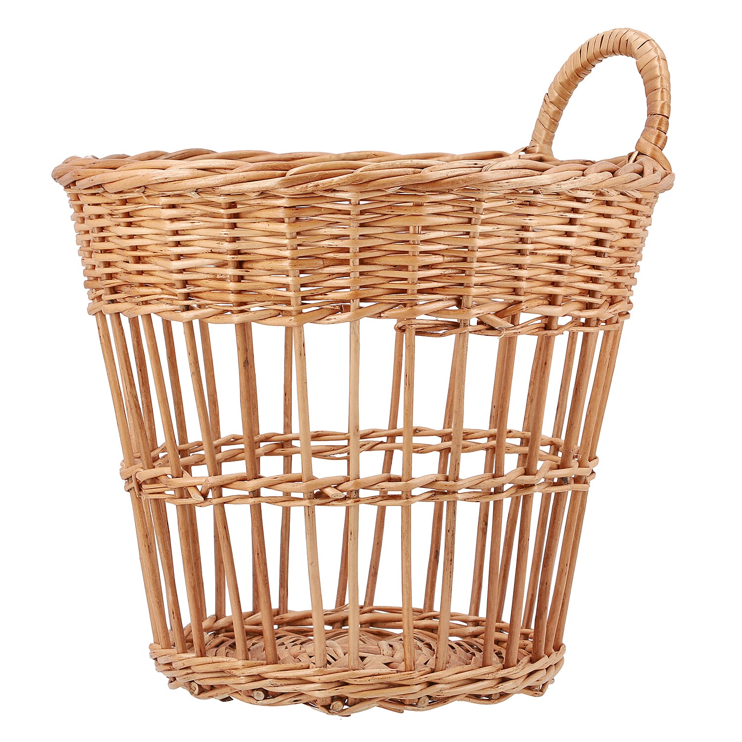 Handmade Sabai Grass Vegetable Holder Basket (Size 25x20 Cm) - Brown