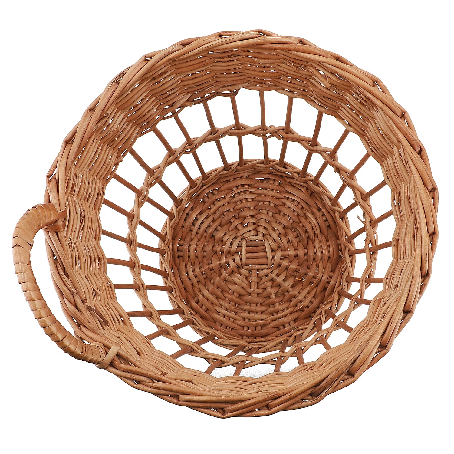 Handmade Sabai Grass Vegetable Holder Basket (Size 25x20 Cm) - Brown