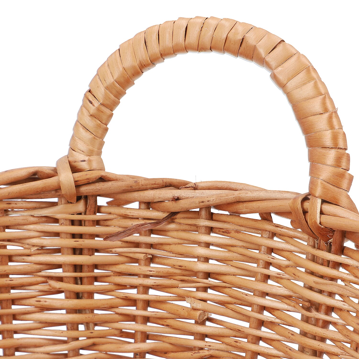 Handmade Sabai Grass Vegetable Holder Basket (Size 25x20 Cm) - Brown