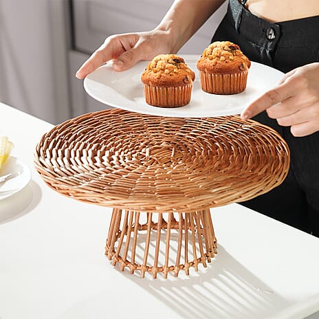Handmade Sabai Grass Muffin Platter - Brown