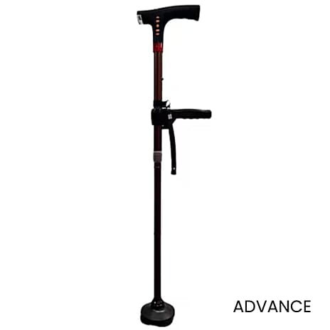 Soul Smart Walking Stick (Size 16x9x45 cm) - Brown & Brown