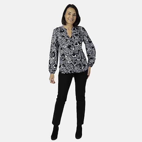 Emily Polyester Knitted Tunic (Size 1x1 cm) - Navy