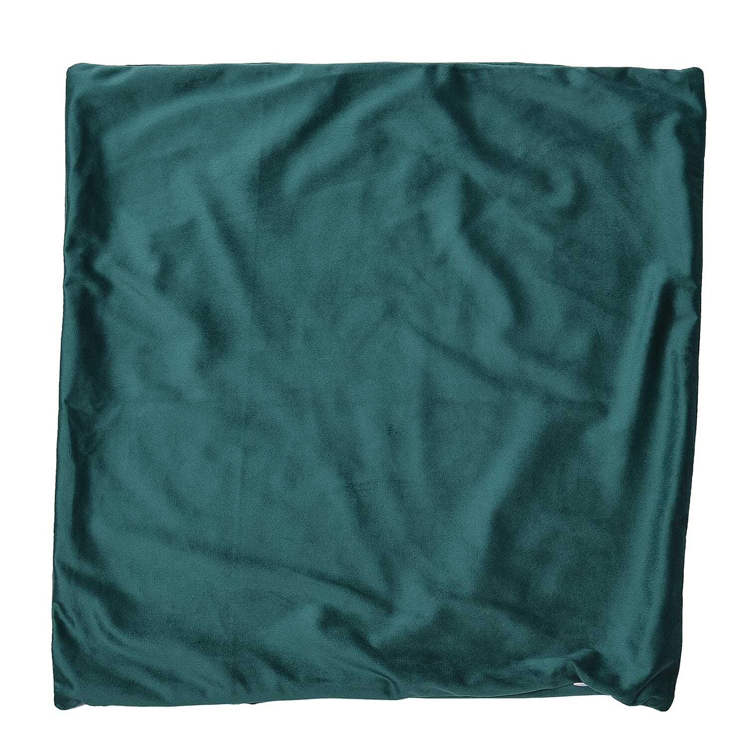 Set of 2 - Giraffe Pattern Velvet Cushion Cover (Size 45 Cm) - Green & Gold