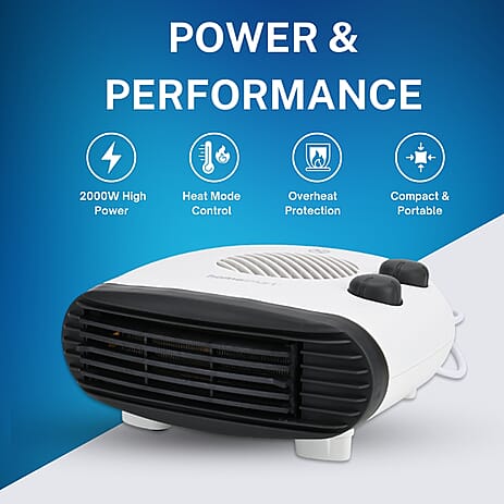 THE SEASON SPECIAL DEAL - Homesmart 2 in 1 Heater Fan with 2 Heat Settings (1800W - 2000W) - White