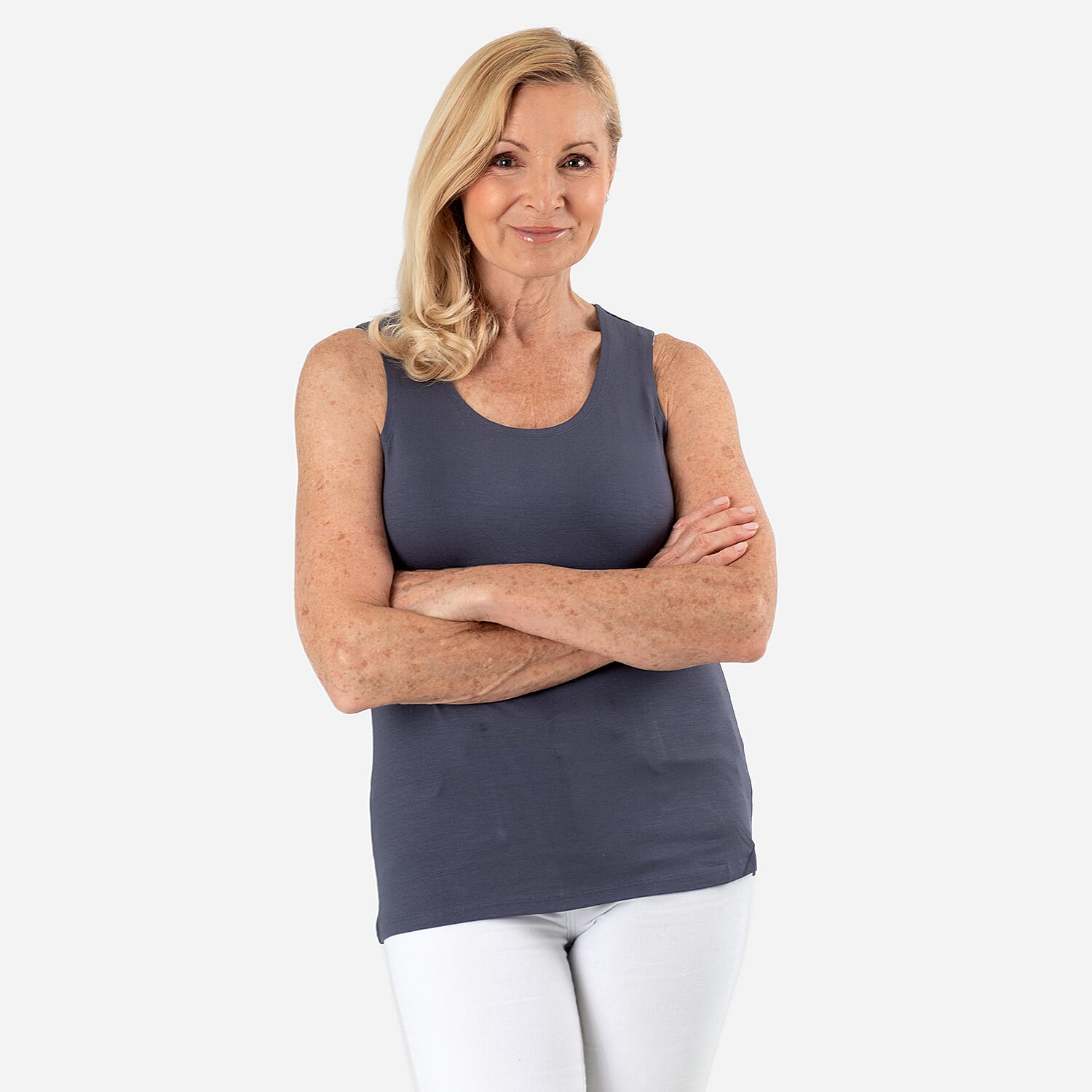 Tamsy Womens Regular Fit Sleeveless Tank Top