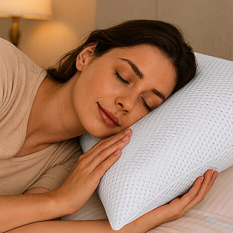 Adormo Silver Pillow (Size 60x40x12 cm) - White