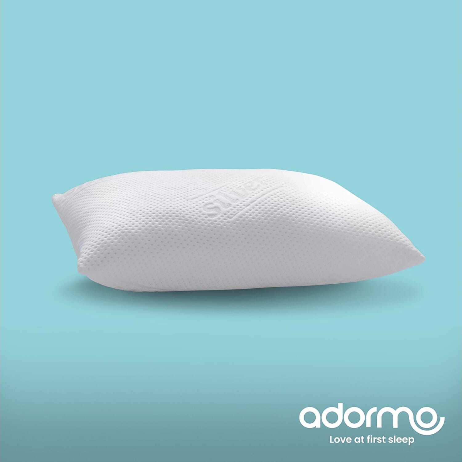 Adormo Silver Pillow (Size 60x40x12 cm) - White