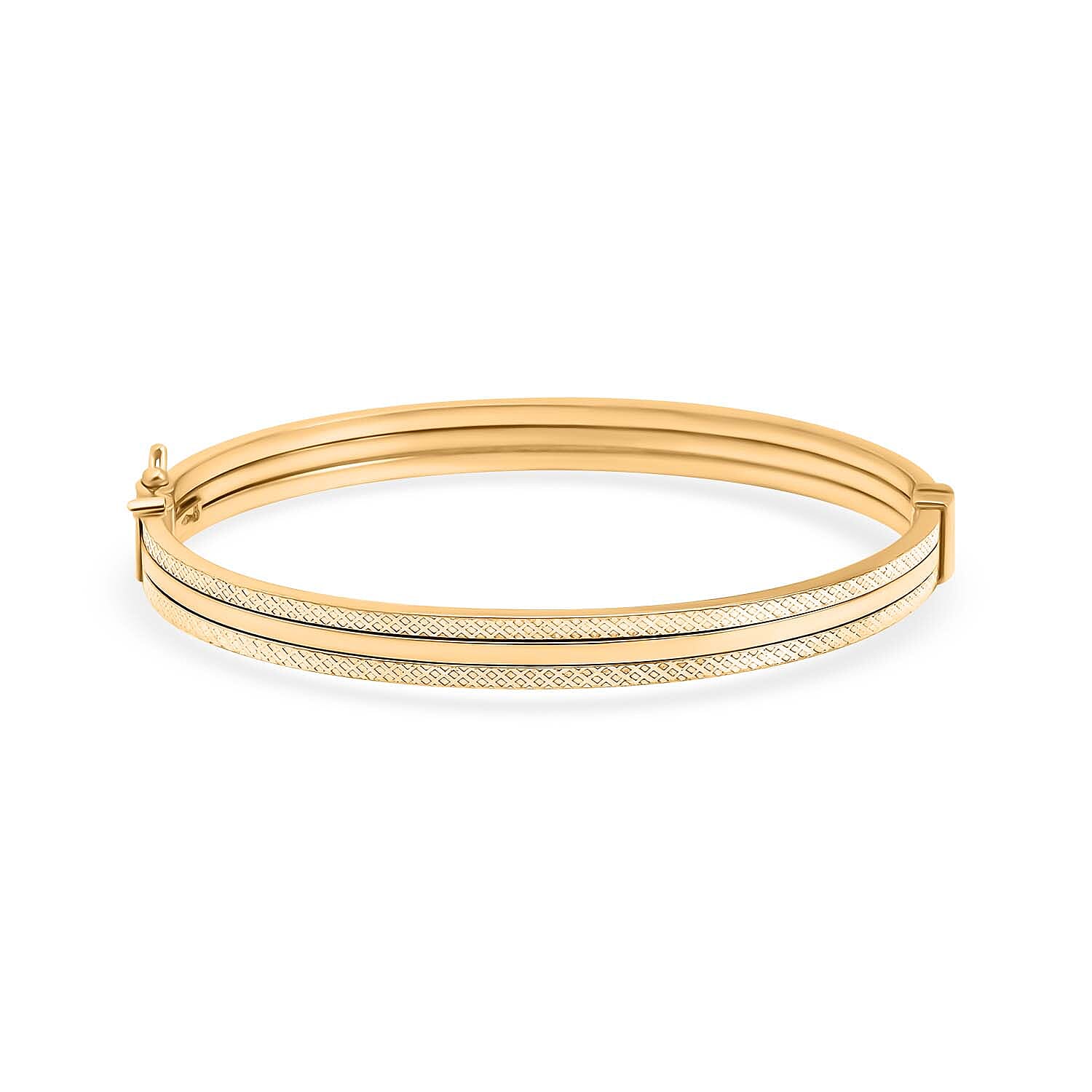 Designer Inspired Closeout - 9K Yellow Gold 3 Row Bangle  Gold Wt. 6.00 Gms
