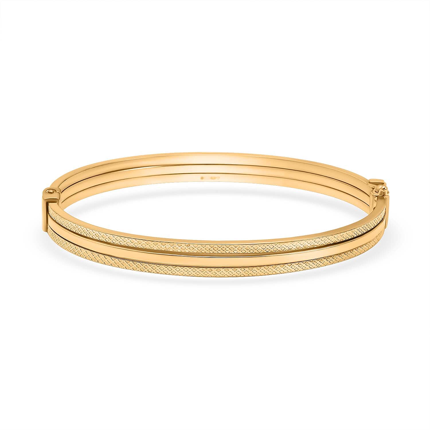 Designer Inspired Closeout - 9K Yellow Gold 3 Row Bangle  Gold Wt. 6.00 Gms