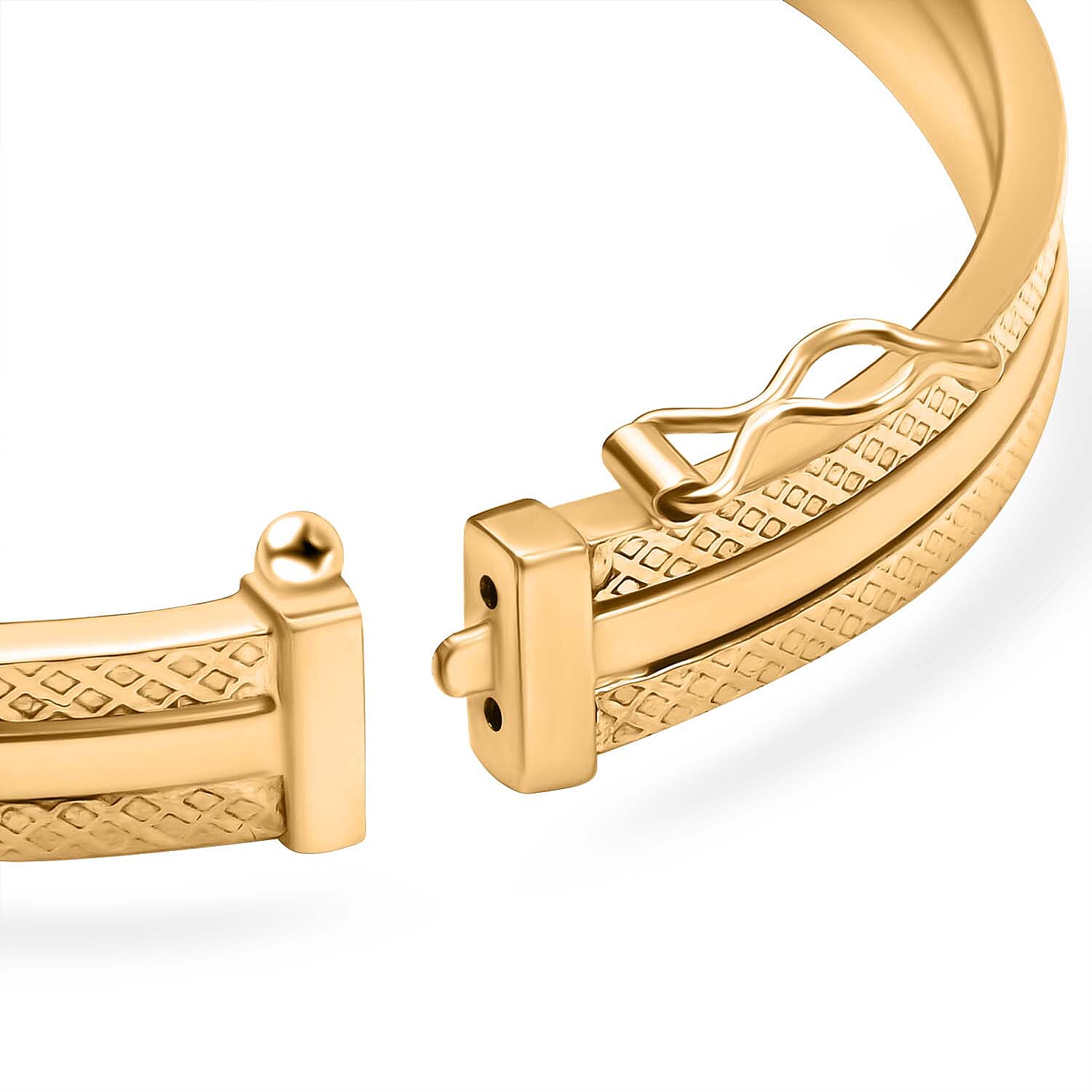 Designer Inspired Closeout - 9K Yellow Gold 3 Row Bangle  Gold Wt. 6.00 Gms
