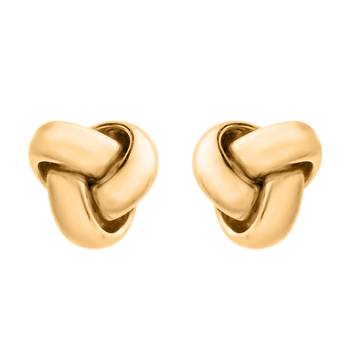 Italian Closeout Deal - 9K Yellow Gold Knot Earrings (with Push Back)