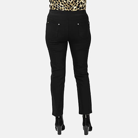 Classics Viscose Bengaline Trouser (Size 12) - Black