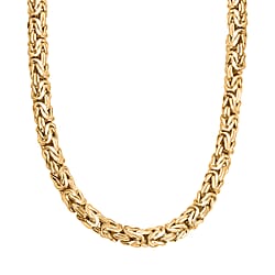 Yellow Gold Sterling Silver Chain (Size - 20)