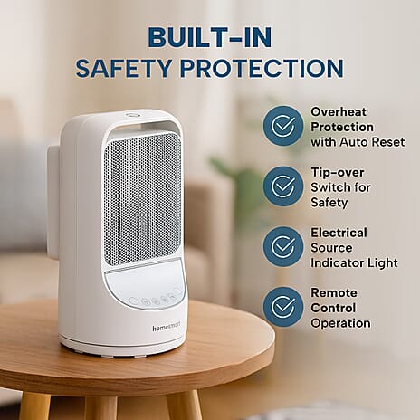 Homesmart 2 in 1 PTC Heater (Power 750W-1500W) - White