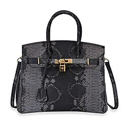 La Marey Leather Snakeskin Crossbody Bag