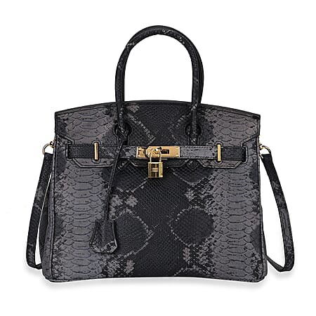 La Marey Leather Snakeskin Crossbody Bag