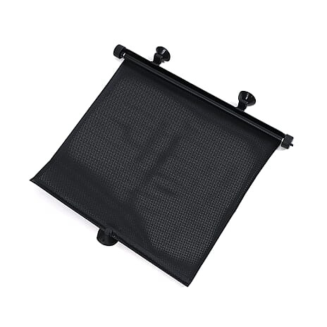 Set of 2- Foldable Car Sun Shades for Windows - Black