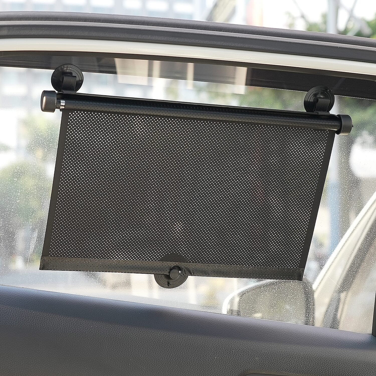 Set of 2- Foldable Car Side Window Sunshades - Black Set of 2- Foldable Car Side Window Sunshades - Black