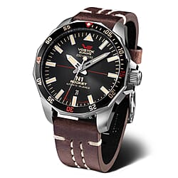 VOSTOK EUROPE Rocket N1 Automatic Movt. 20ATM WR Mens Watch with Green Leather Strap
