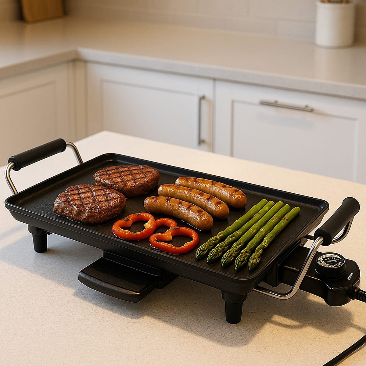 Indoor Grill and Tool (Size 54x26x11 cm) - Black