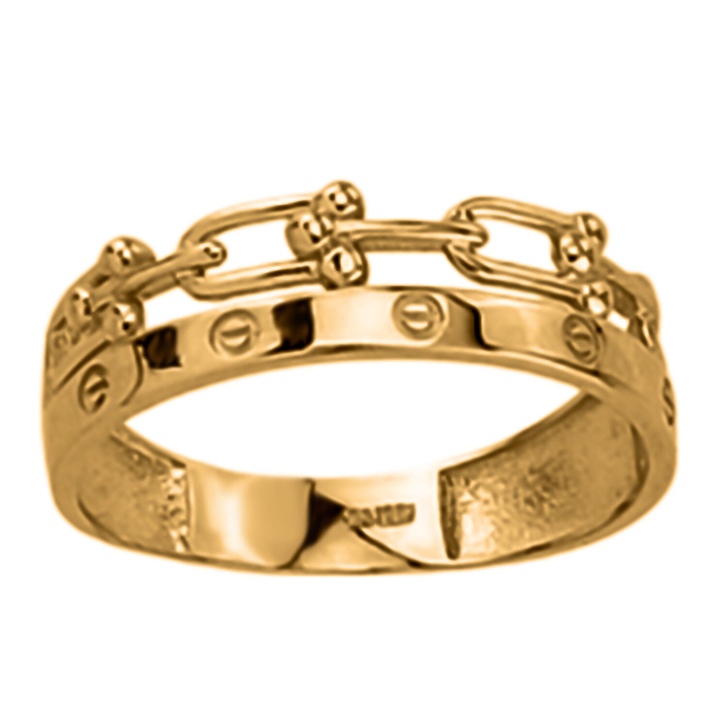 Designer Inspired- 9K Yellow Gold Ring