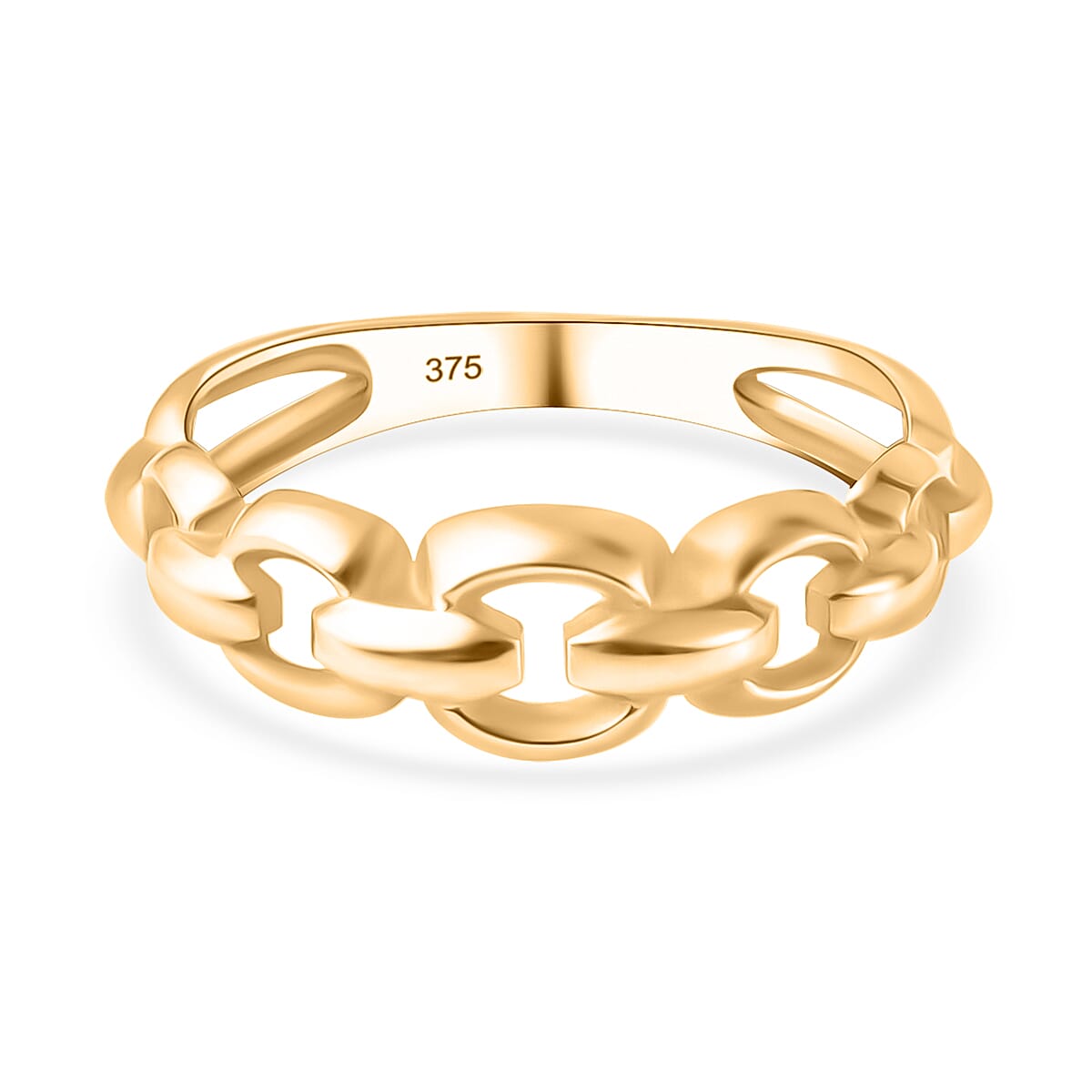 JCK Vegas Closeout Deal - 9K Yellow Gold Mariner Link Ring