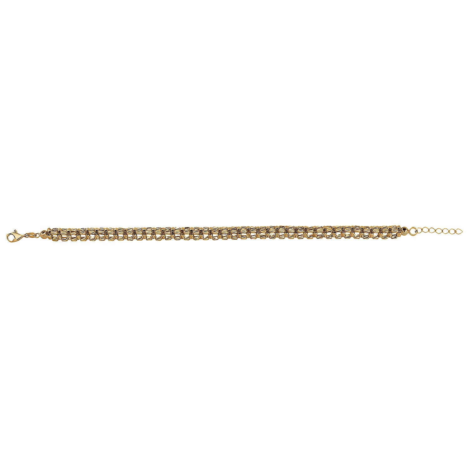 Vicenza Closeout 2024 - 9K Yellow Gold  Bracelet With Lobster Clasp (Size - 7.5-1 EXT) Gram wt 8.8 gms