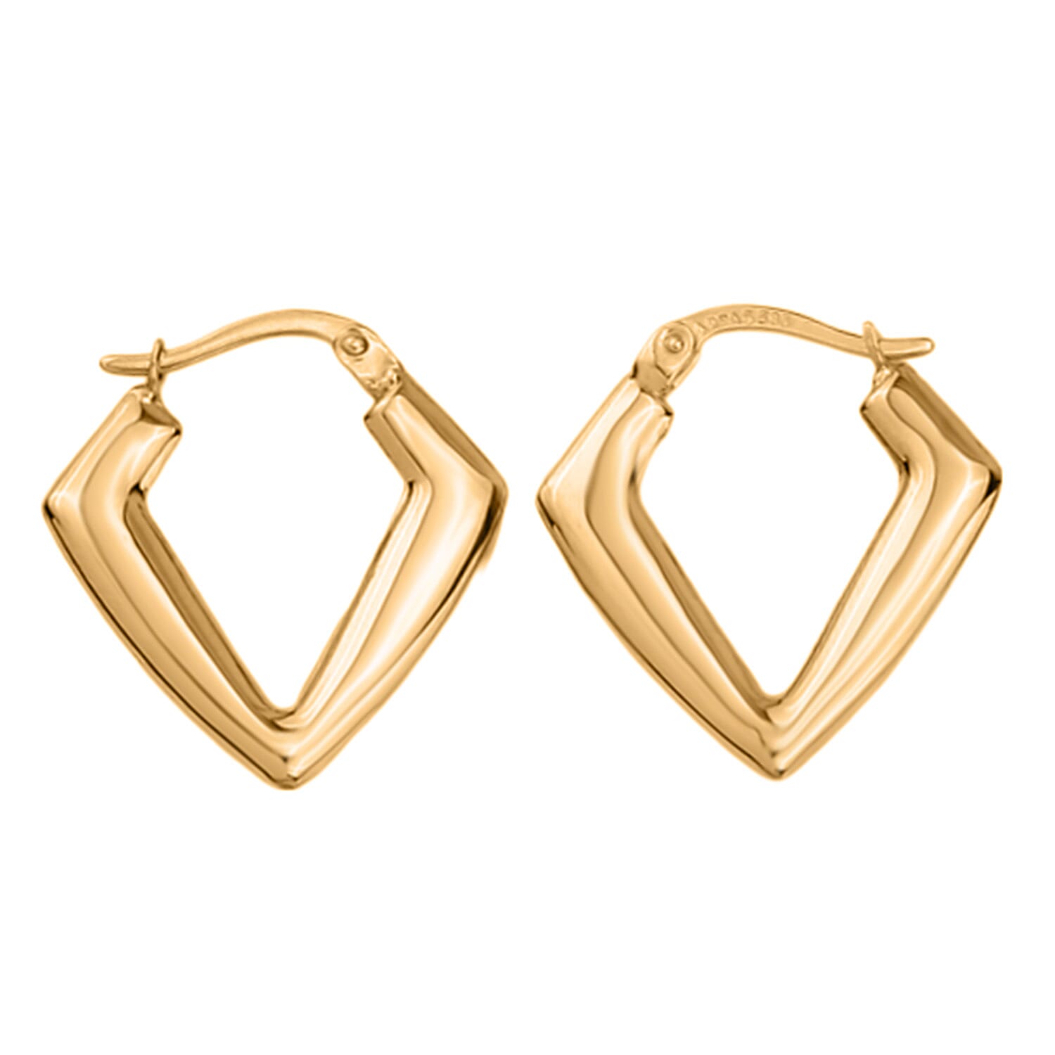 9K Yellow Gold Earring With Clasp