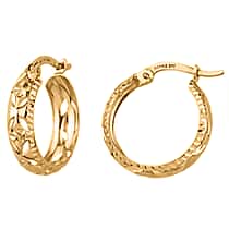 9K Yellow Gold  Earring,  Gold Wt. 1.2 Gms