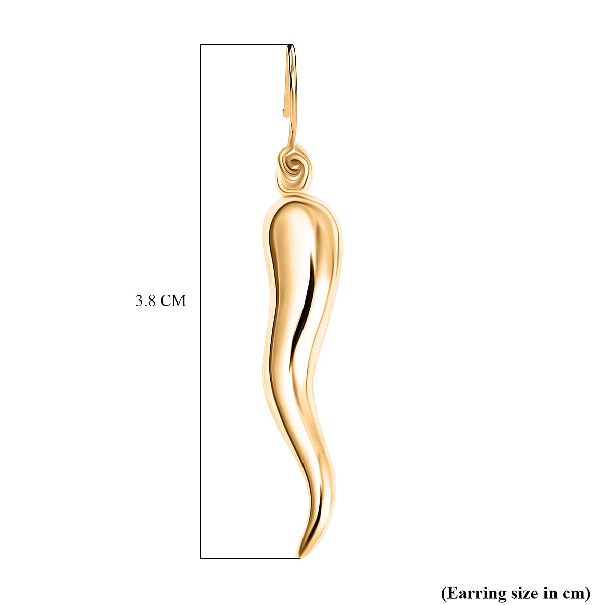 9K Yellow Gold Earring.