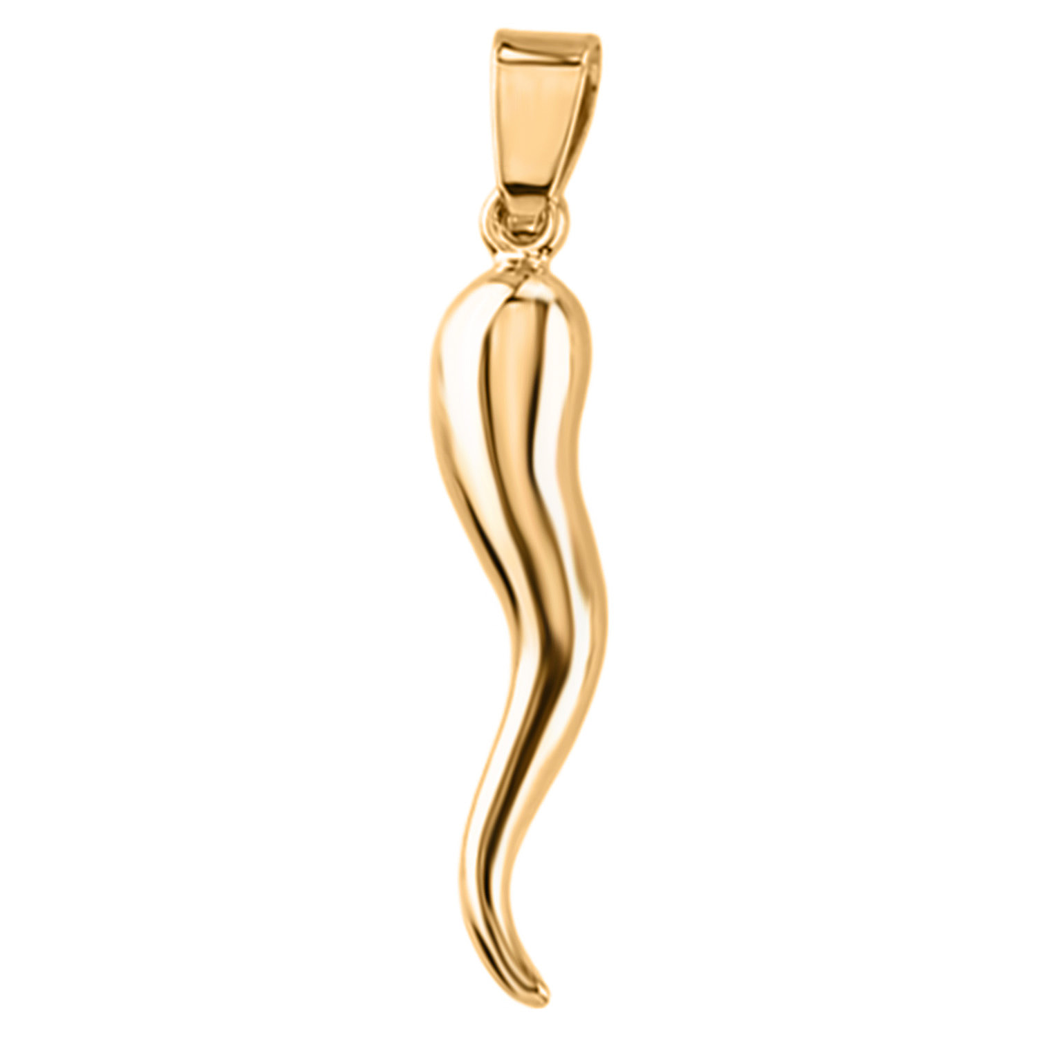 GP Collection 9K Yellow Gold Iconic Chili Pendant