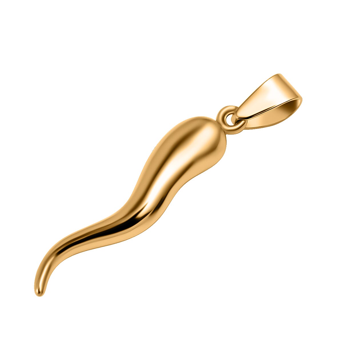 GP Collection 9K Yellow Gold Iconic Chili Pendant