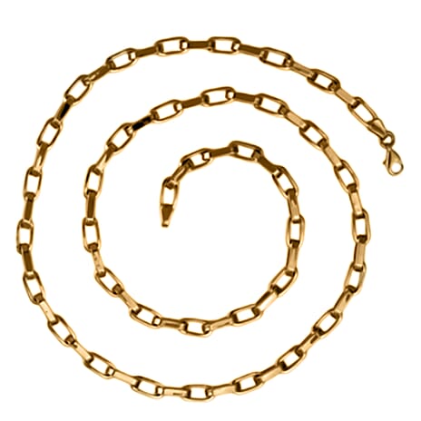 One Time Closeout Deal - 9K Yellow Gold Cable Necklace With Lobster Clasp  (Size - 20) Gold Wt 11.20gms