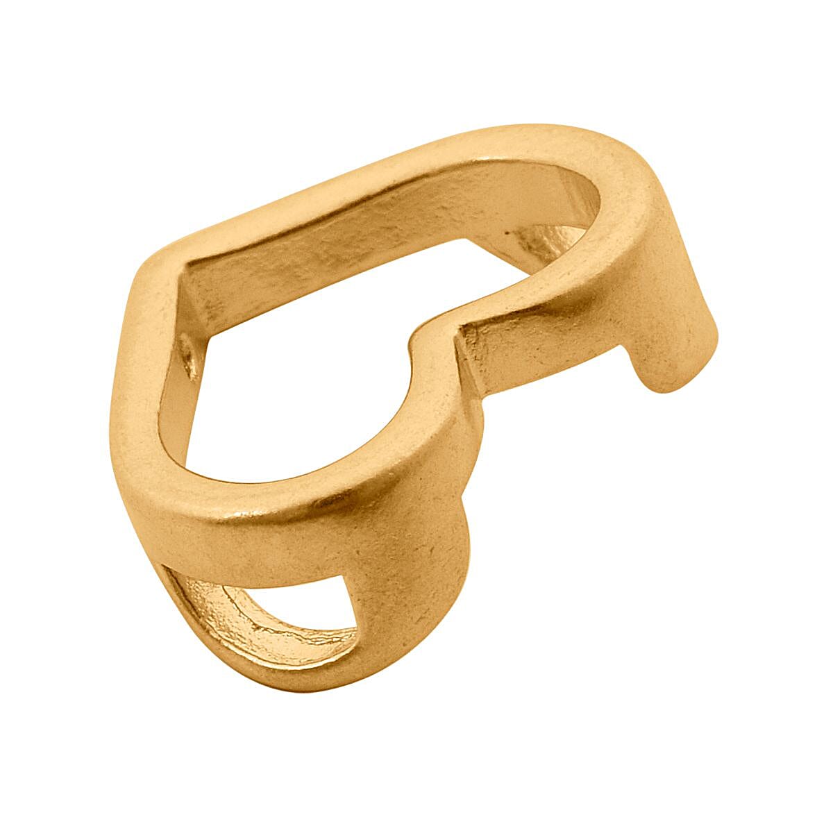 24k Yellow Gold (99.9% Pure) Broad Open Heart Pendant- Limited Stock