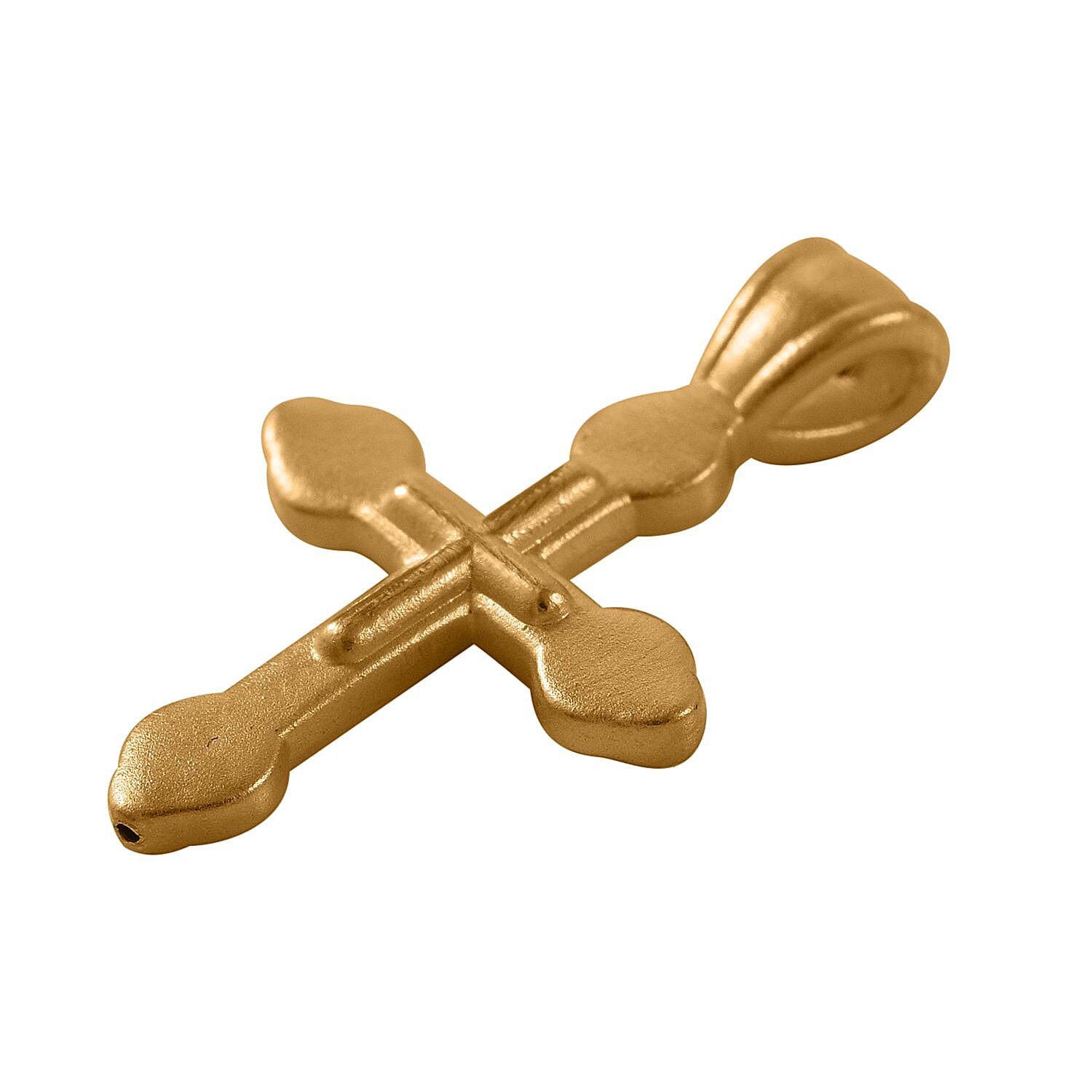 One Time Deal - 24K Yellow Gold (99% Purity) Cross Pendant