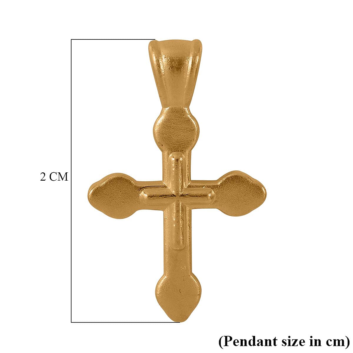 One Time Deal - 24K Yellow Gold (99% Purity) Cross Pendant
